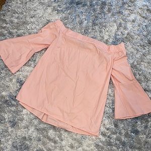 Jessica Simpson Off Shoulder Open Back Blouse